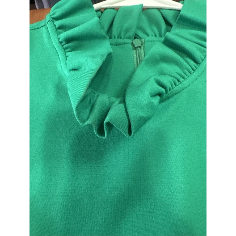 Jude Connally dress large Kelly Green Sleeveless knee length - Picture 3 of 7